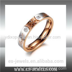Stainless Steel Jewelry Lover Rings Titanium Steel Couple Rings GJ384