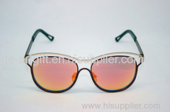 novelty fashion designer women sunglasses with metal & plastic mixed frame