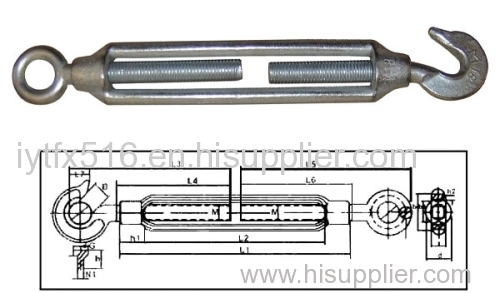 COMMERCIAL TYPE MALLEBALE TURNBUCKLE
