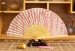 Sales Promotion Painted Wooden Hand Fan Wholesale