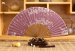 Sales Promotion Painted Wooden Hand Fan Wholesale