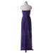 Irregular Sheath Purple High-Low Flower Accent Pageant Formal Prom Dress