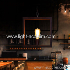 Iron American chandelier A square industrial chandeliers small chandelier for bedroom dining room ceiling lights