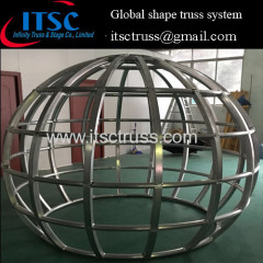 Global-shaped lighting trusses system