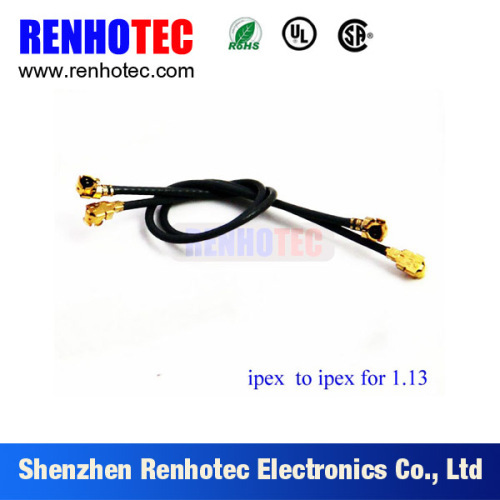 Made in China Double IPEX Connectors for 1.13 Custom RF Cable Assembly
