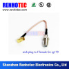 Electronic Coaxial RF Connectors for RG179 SMB Plug to F Female Custom Cable Assembly