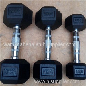 Rubber Hex Dumbbell Product Product Product
