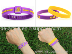 new products arts and crafts rubber gift silicone bracelet for promotional gift