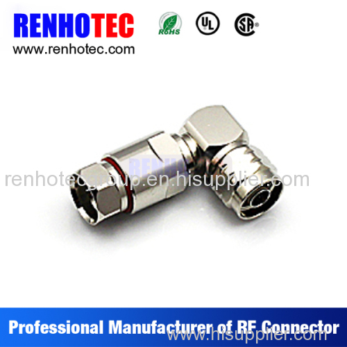 N jack to N plug rf adapter R/A right angle for cable assembly