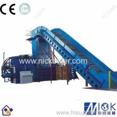 horizontal hydraulic bale press