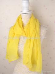 Very soft wholesale plain cotton scarf solid color