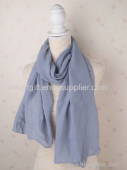 Very soft wholesale plain cotton scarf solid color