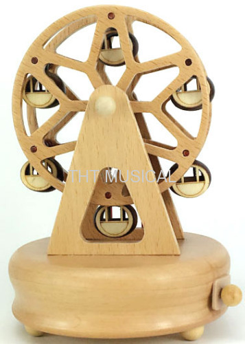 BATTERY OPERATED WOODEN MUSIC BOX