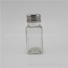 Square Glass Spices Jars