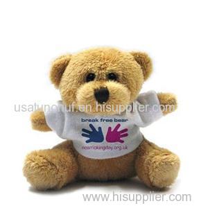 Plush Teddy Bear With T-shirt For Promotion