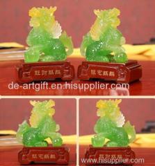 resin imitation jade kylin/kylin China/resin imitaion jade crafts