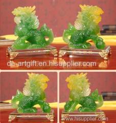 resin imitation jade kylin/kylin China/resin imitaion jade crafts