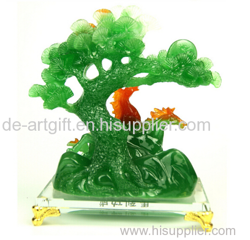 Christmas ornaments tree resin Jade Figurines