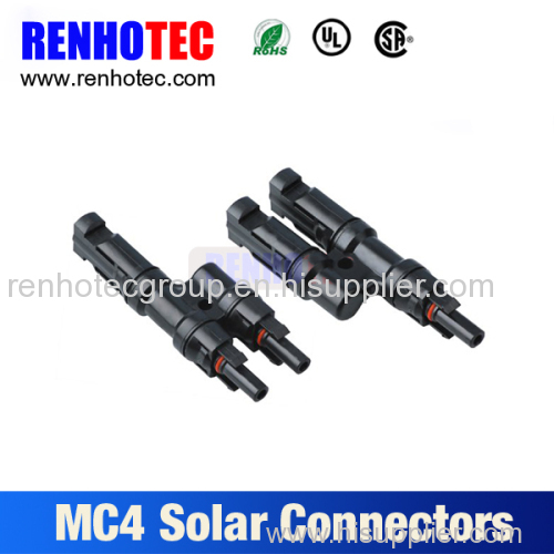 Good quality MC4 T- Branch Solar connector 2 in 1 branch MC4 for solar power system