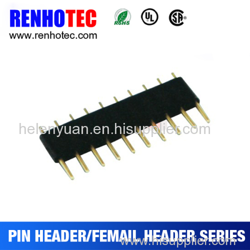 2015 Factory Price 4.3 x1.778mm Pitch 10P Single Row Pin Header