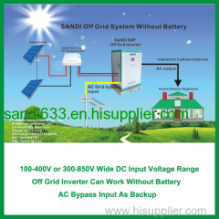 60KW Off Grid Hybrid Solar Inverter/3 Phase Pure Sine Wave Inverter with AC bypass function