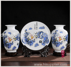 ceramic chinese decorative flower vase for home centerpiece