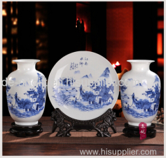 ceramic chinese decorative flower vase for home centerpiece