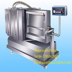 Tiltable vacuum packaging machine