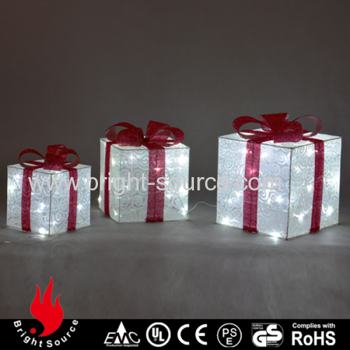 christmas outdoor decorations with gift box design