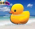 4M Diameter Inflatable Water Toys Huge Inflatable Yellow Duck With Air Pump