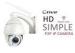 Wide Angle Waterproof PTZ Onvif Security Camera Outside 2.8mm -12mm Lens