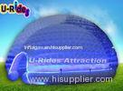 Big Transparent Camping Inflatable Bubble Tent Purple Inflatable Party Dome