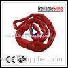 1T - 12T Endless Webbing Polyester Round Slings / construction slings