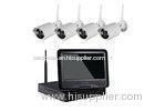 10 '' LCD Dispaly Wireless NVR Kit / Bullet IP Camera NVR System CE RoHS Certification