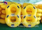 Pvc Material Yellow Pool Float Ring Inflatable Swim Rings For Adults