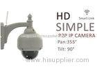 1 Megapixel PT Dome Wireless Waterproof IP Camera Wide Angle 3.6mm Lens