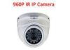 Day And Night 1.3Megapixel POE IP Camera / IP Dome Camera POE With Metal Shell
