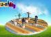 Six Seats Kids Inflatable Mechanical Rodeo Bull 5 M With CE Certification