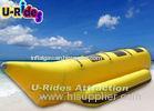 3 - 8 Person Single Tube Banana Boat Inflatable Rafts Digital Printing For Lake