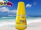 Yellow Inflatable Water Games Buoy Professional Logo Printing For Sea