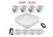 HD NVR Surveillance System With 4 Full 1080P HD Cameras CE RoHS Certification