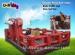 400Kg Backyard Mechanical Rodeo Bull Rental With Red Wooden Fence