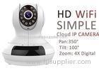 Pan Tilt 4X Digital Zoom Network Cloud IP Camera Monitoring With 32G SD Card Slot