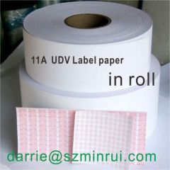 Best price of high quality destructible label paper roll for warranty screw sticker warranty void if seal broken