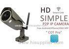 H.264 Waterproof Bullet HD IP Cameras Outdoor With Dual IR CUT Filter