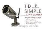 Wide Angle Indoor / Outdoor Wireless IP Camera Weatherproof 700g Gross Weight