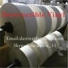 Best price of destructible self adhesive vinyl material roll high quality Eggshell vinyl sticker paper roll and sheets