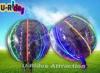 Heat Sealed Clear Inflatable Zorb Ball Colorful Security With LED Light
