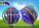 Heat Sealed Clear Inflatable Zorb Ball Colorful Security With LED Light