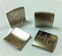 Arc magnets for electric dc motors